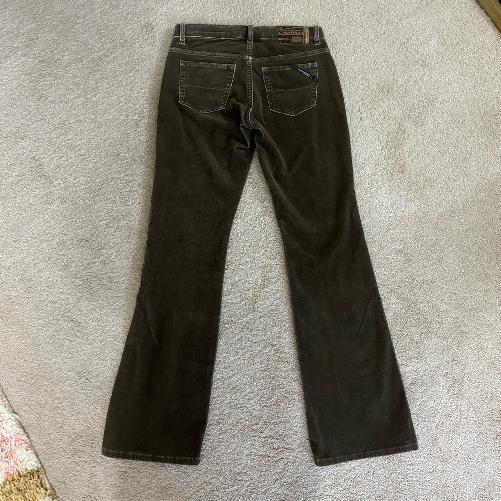 Vintage Y2K Z Cavaricci Corduroy Pants 3 Low Rise Bootcut Bumpster Girl Sexy